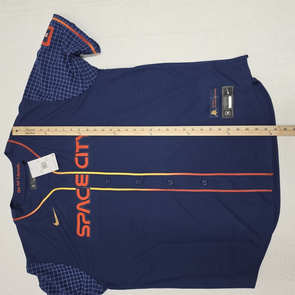 Nike Houston Astros Space City Baseball Jersey MLB City Men's Size XXLarge - Picture 8 of 8